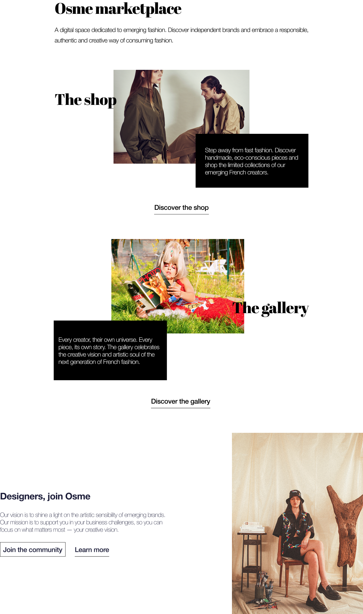 Osme home page