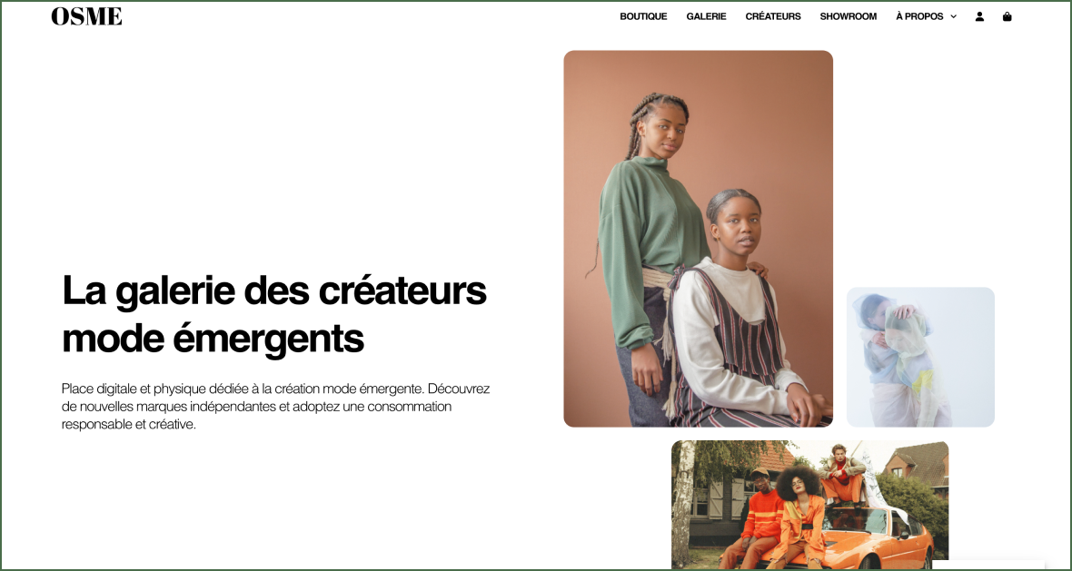 Osme landing page