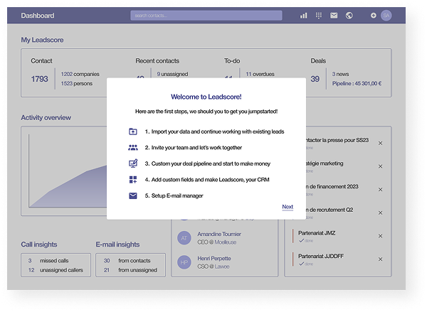 Leadscore UX Design
